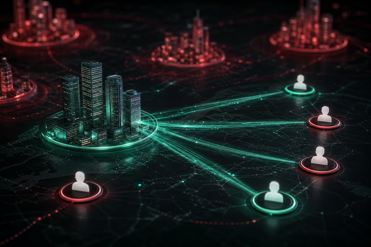Account-based marketing targeting enterprise decision-maker clusters